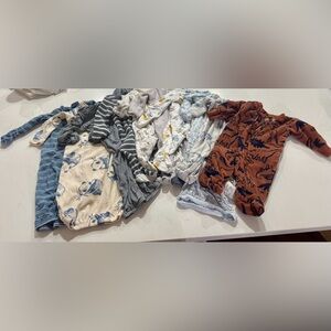 Assorted Newborn Clothing Bundle with Footies, Sleepers, and Onesies